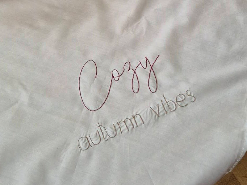 Kürbis Häuschen - doodle Stickdatei